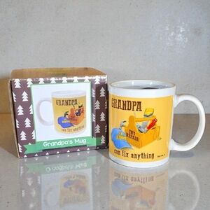 R&K White and Yellow Grandpa's Fix-It Mug